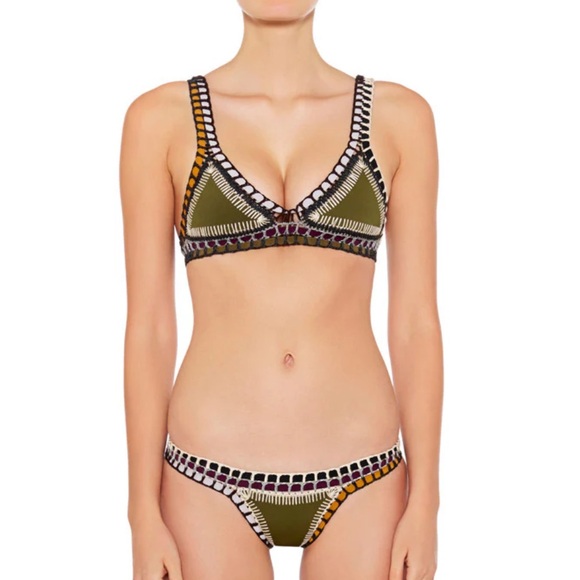 Olive Green Wren Kiini  bikini sz M - Picture 1 of 3
